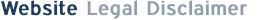 Website Legal Disclaimer